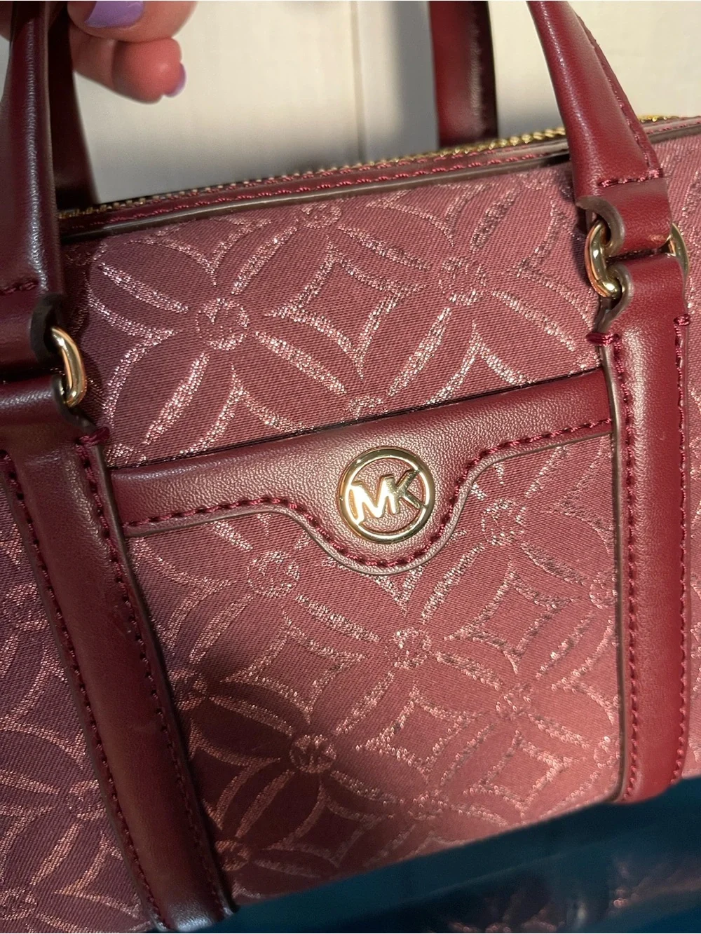 Michael Kors Oxblood Small Duffle Crossbody NWT